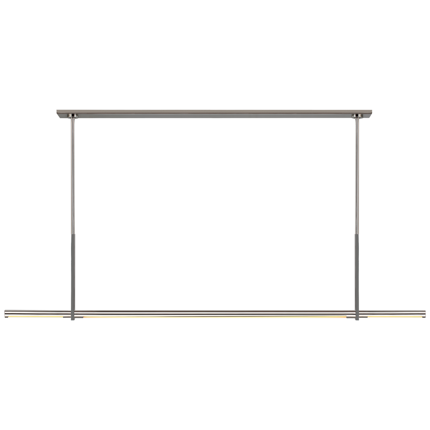 Axis Large Linear Pendant in Polished Nickel