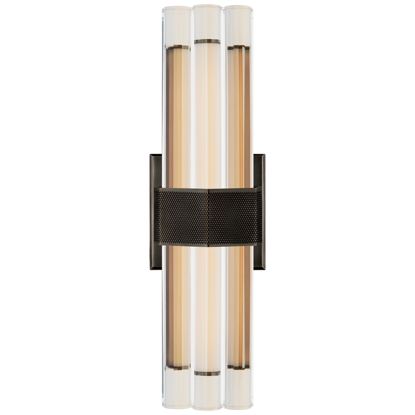Fascio 14" Sconce in Bronze with Crystal