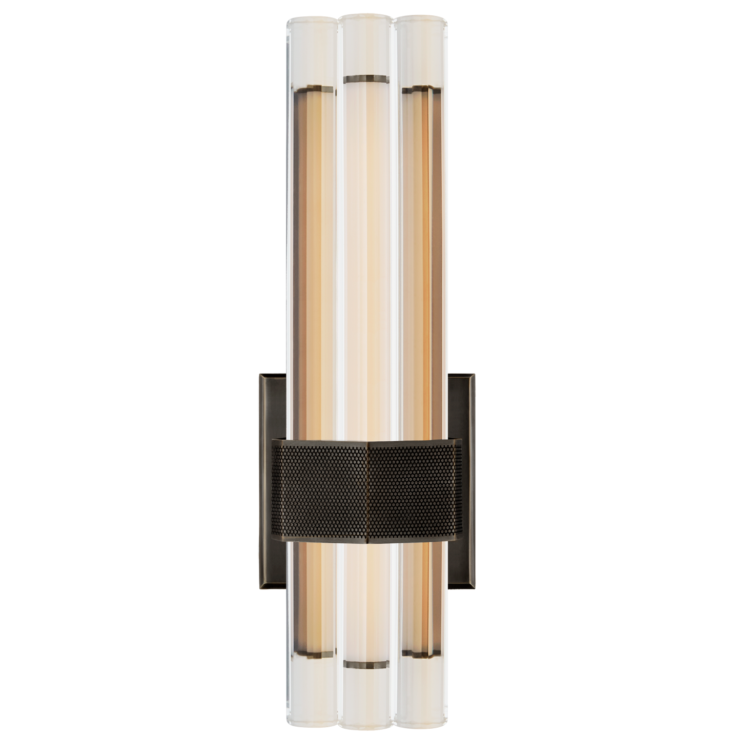 Fascio 14" Asymmetric Sconce in Bronze with Crystal