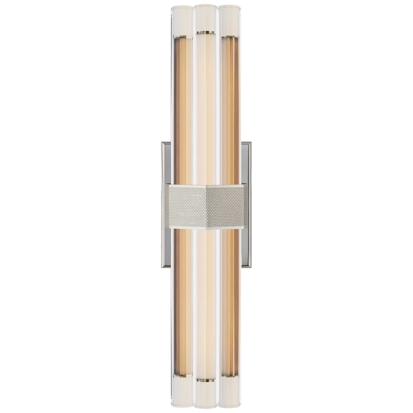 Fascio 18" Sconce in Polished Nickel with Crystal