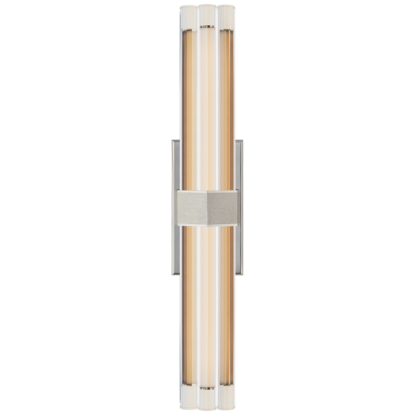 Fascio 24" Sconce in Polished Nickel with Crystal