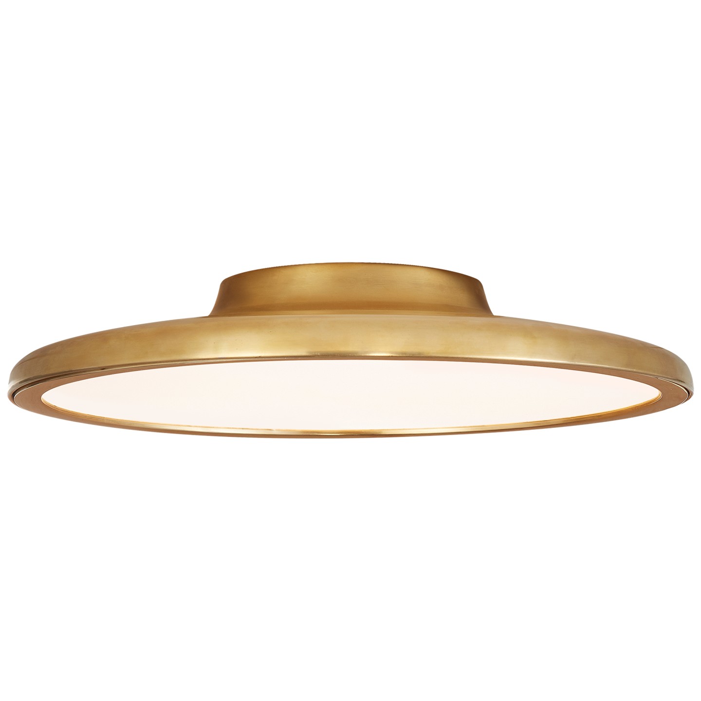 Dot 16" Flush Mount in Natural Brass