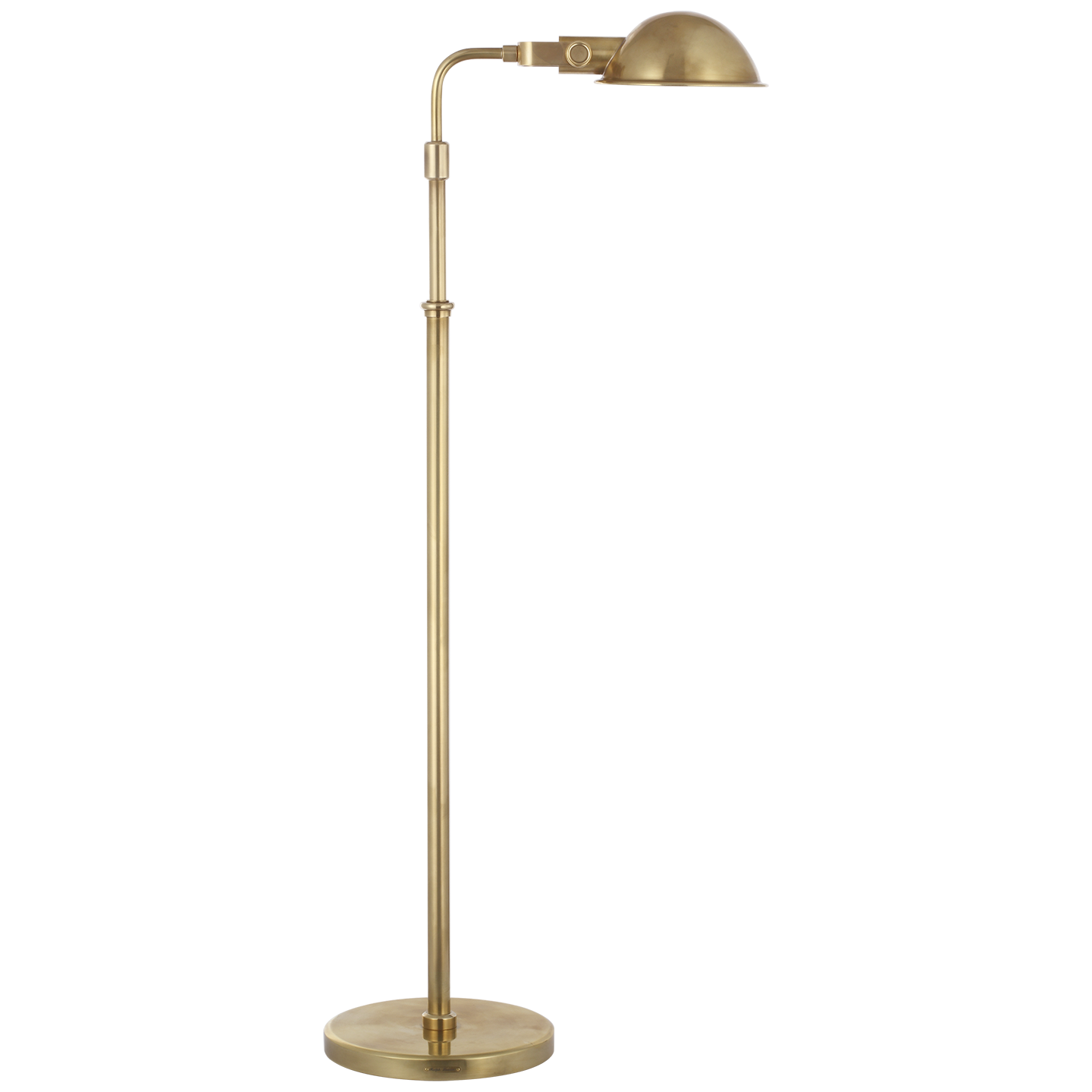Fairfield Cordless Pharmacy Floor Lamp in Natural Brass 220V