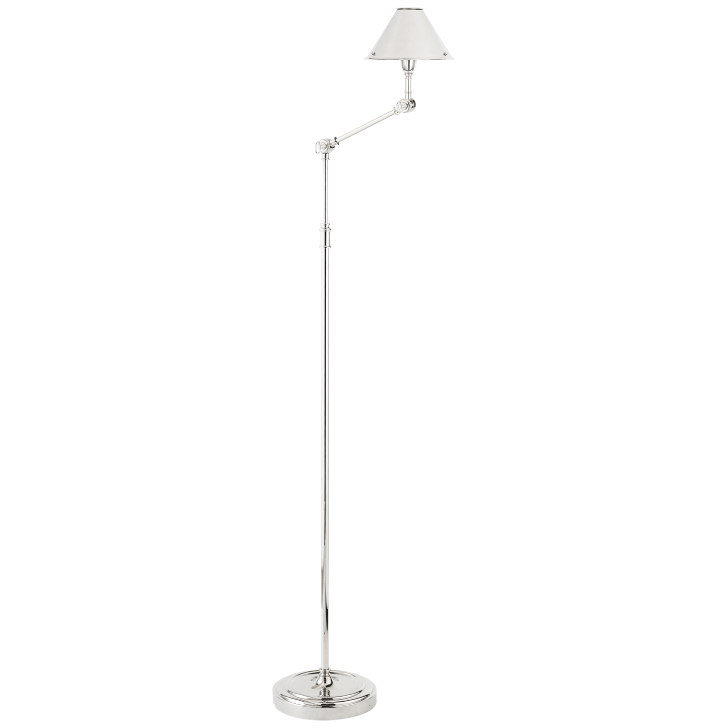 Anette Floor Lamp in Polished Nickel