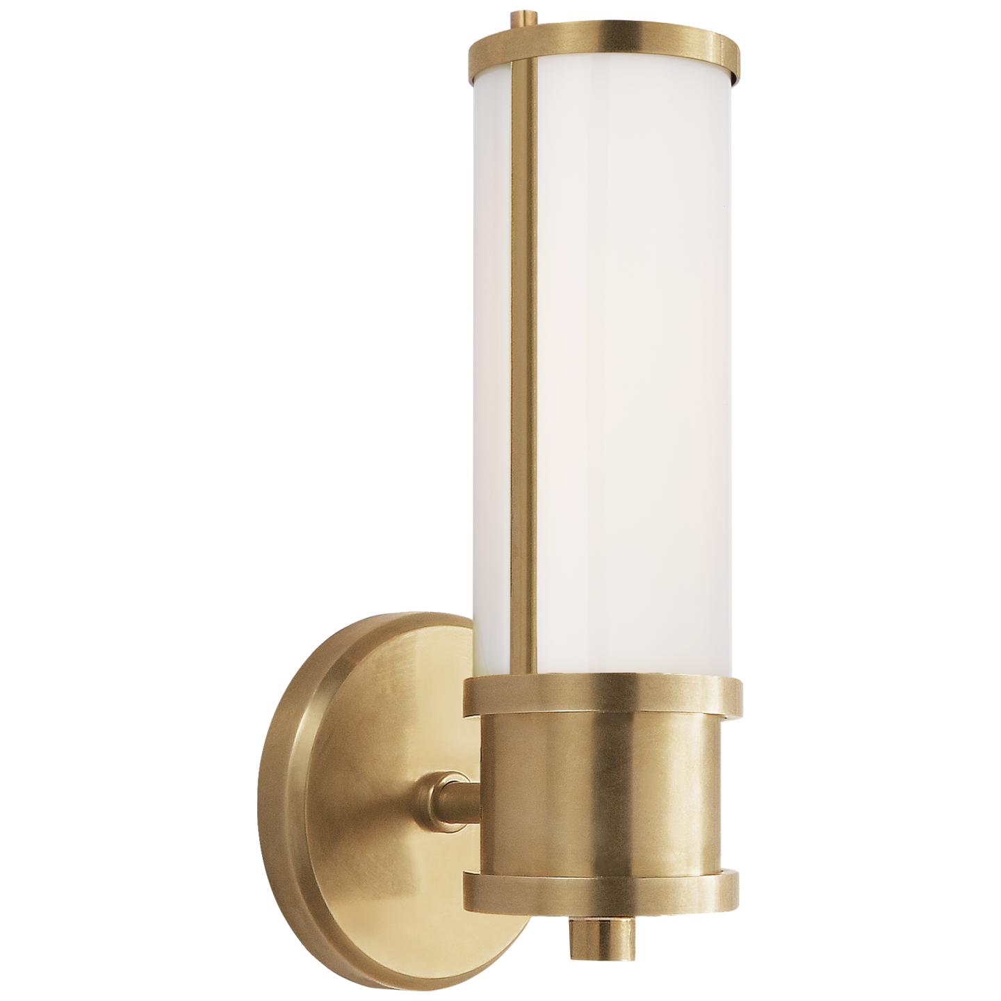 Lichfield Single Sconce in Natural Brass