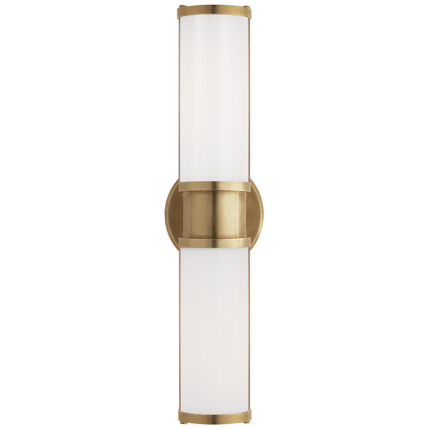 Lichfield Double Sconce in Natural Brass