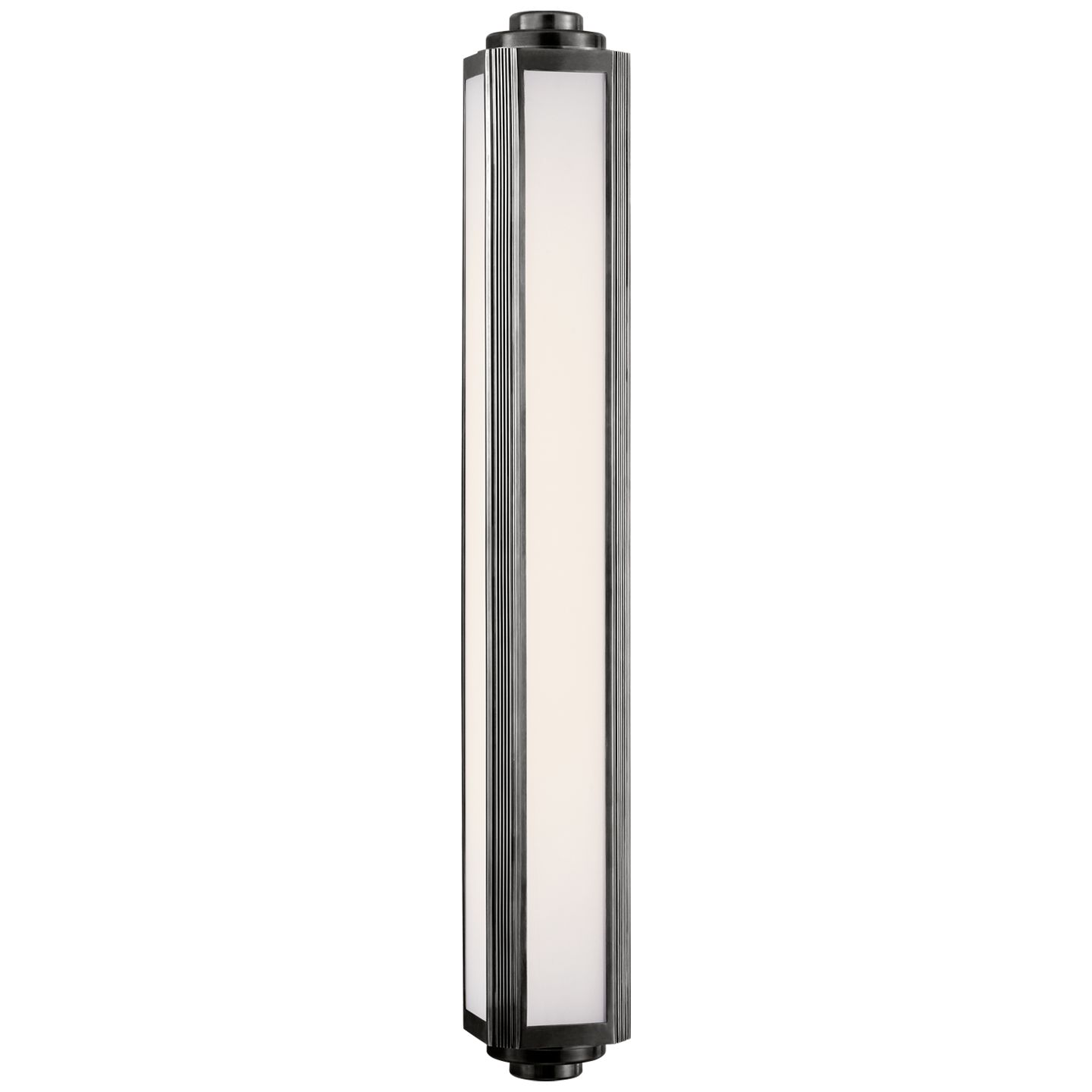 Keating Large Sconce in Bronze with White Glass