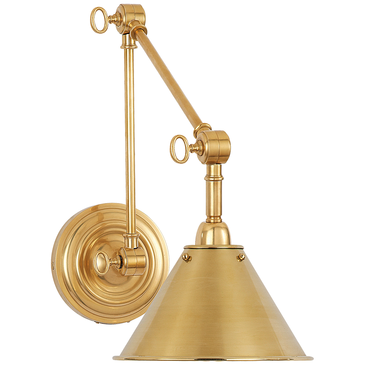 Anette Library Light in Natural Brass