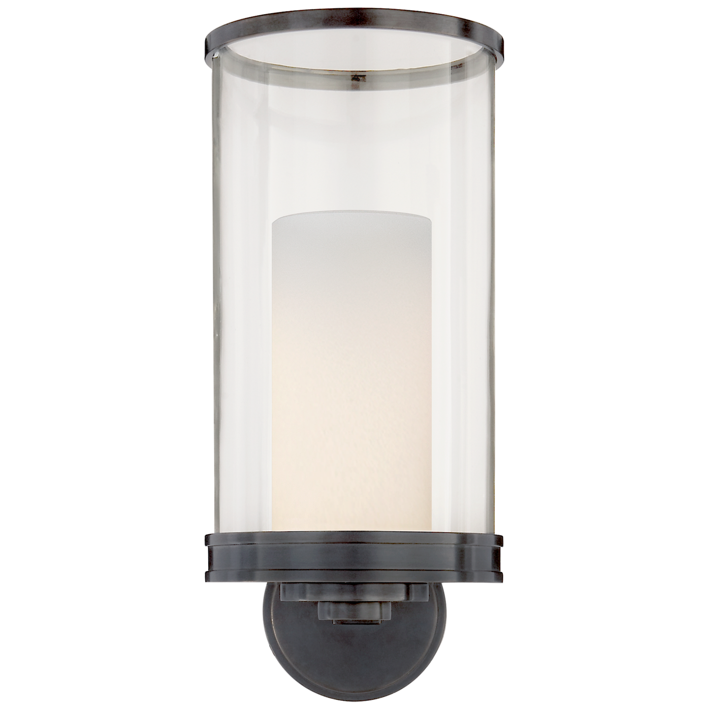Modern Hurricane Sconce in Bronze