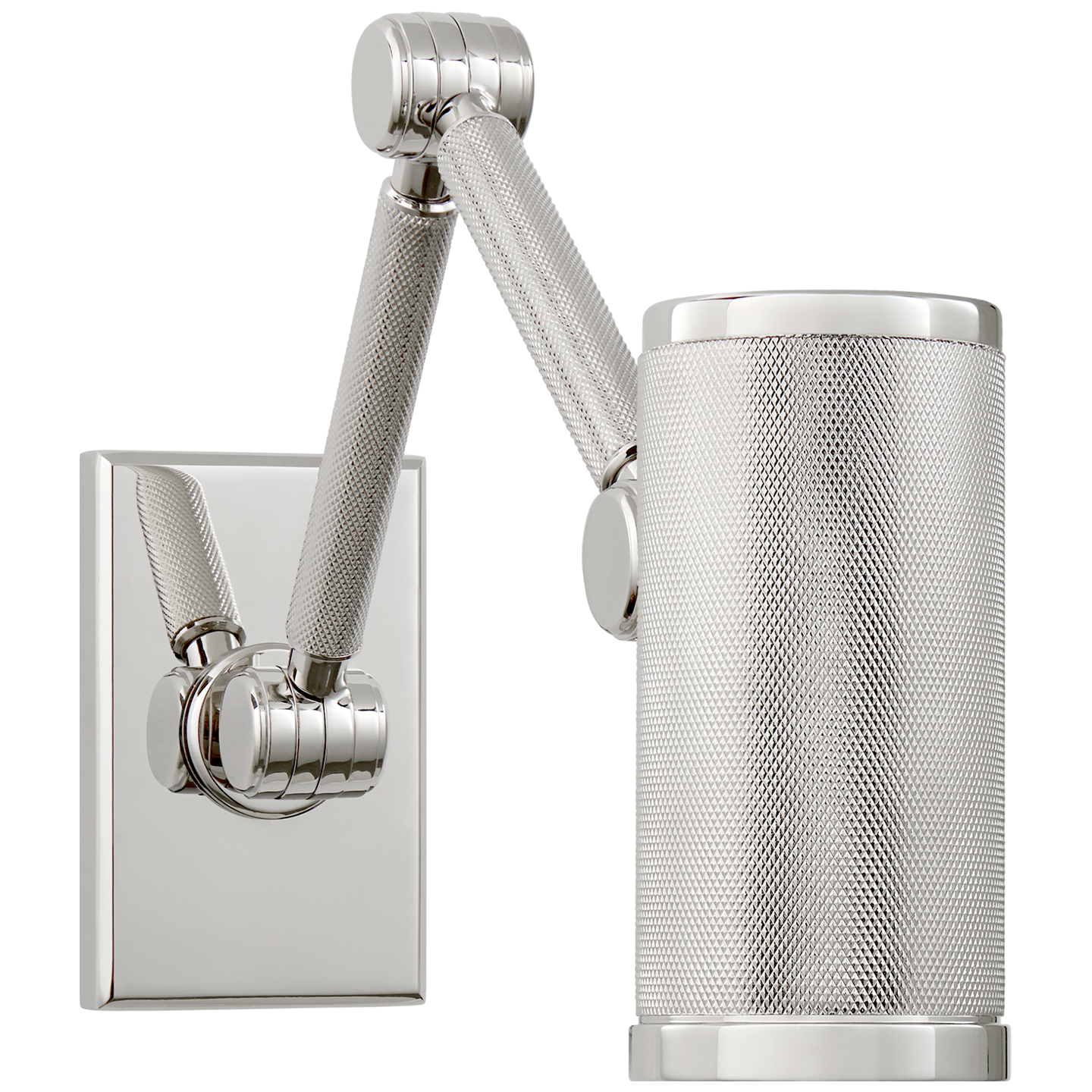 Barrett Mini Double Arm Bed Light in Polished Nickel