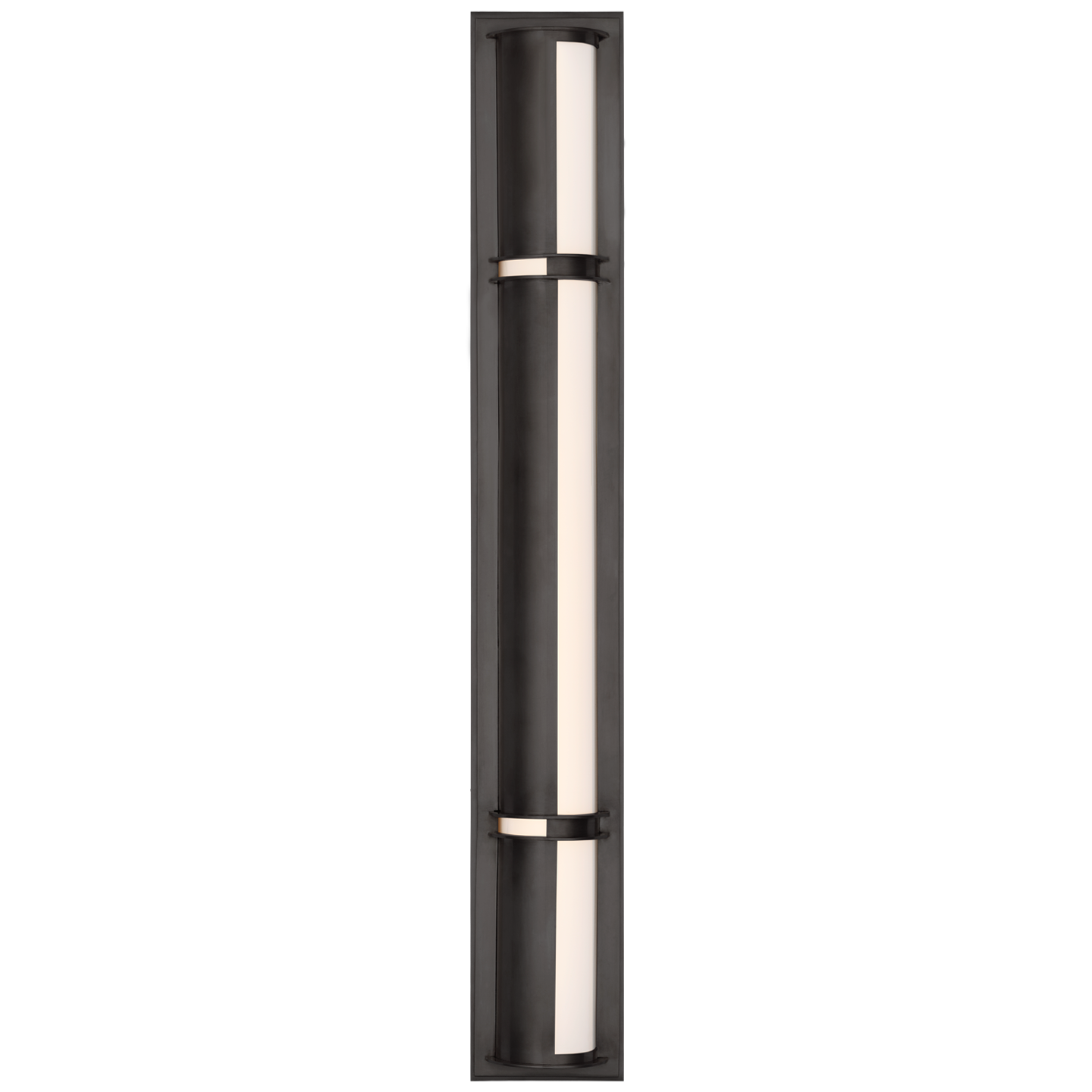 Strever 32" Shielded Bath Light in Bronze with White Glass