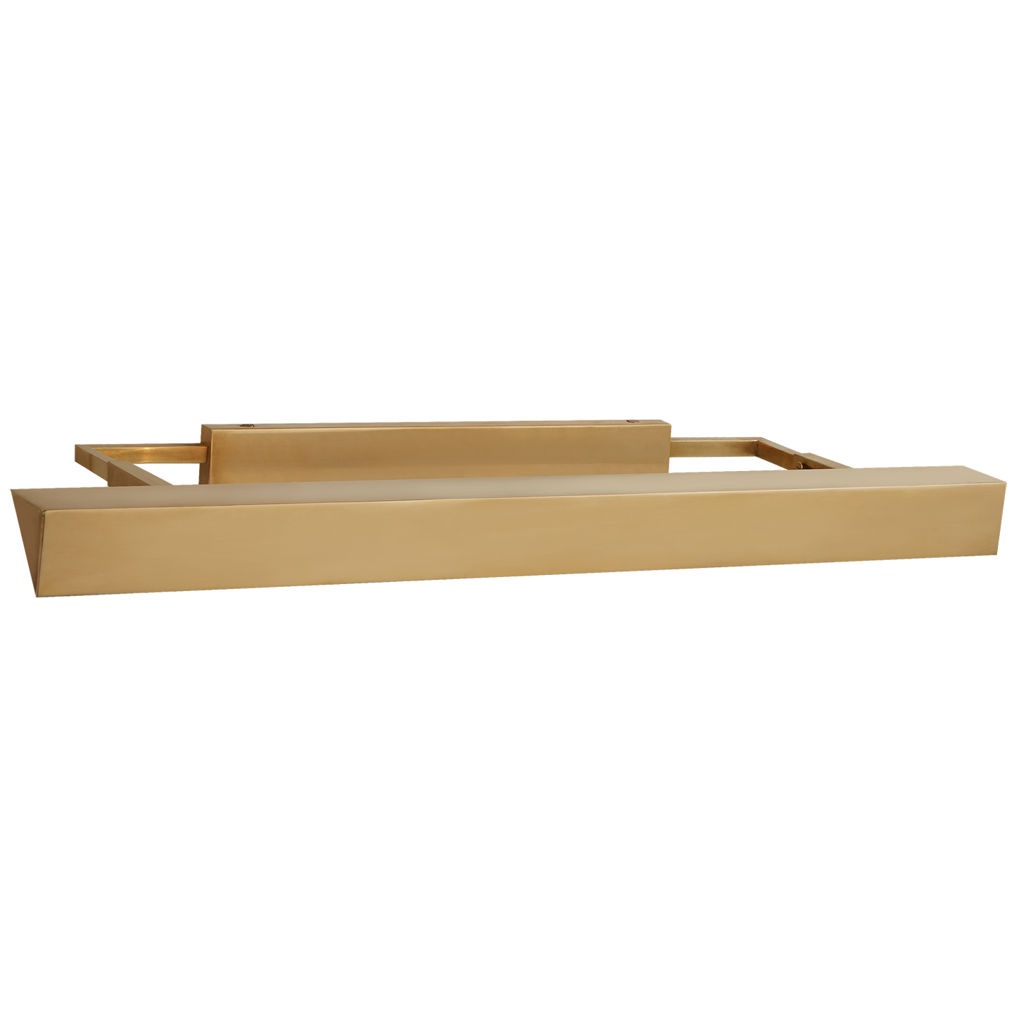 Langham Medium Picture Light in Natural Brass