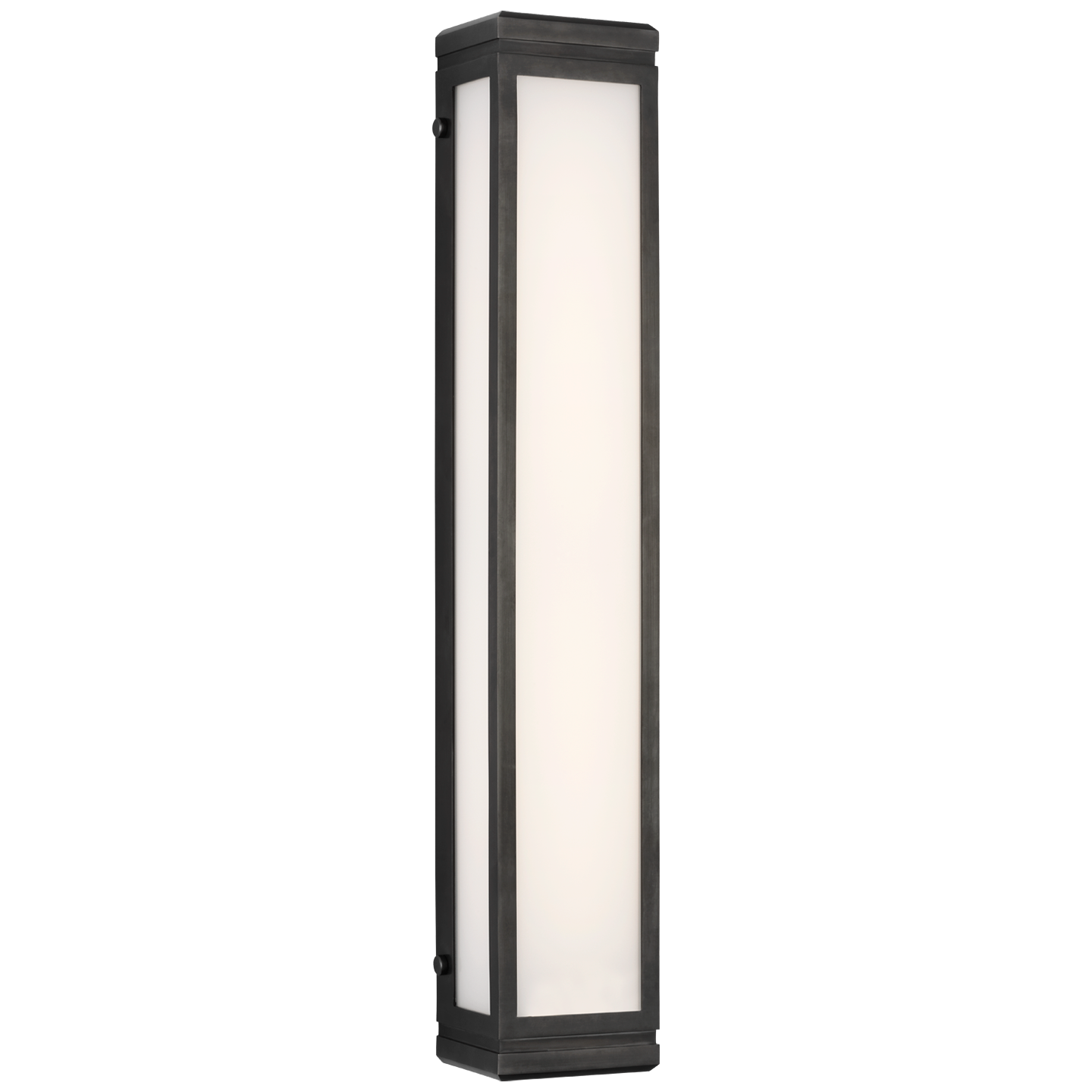 Hayles 26" Bath Light in Bronze with White Glass