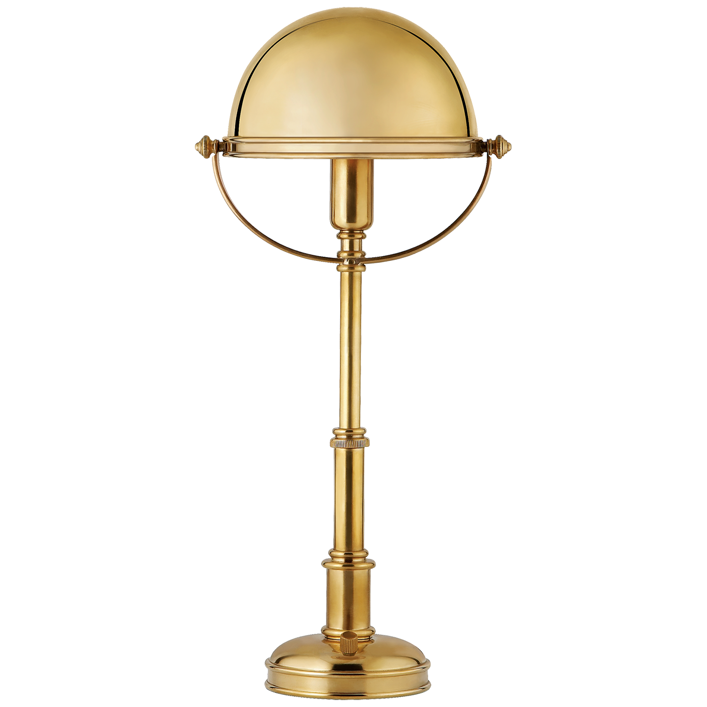 Carthage Mini Lamp in Natural Brass