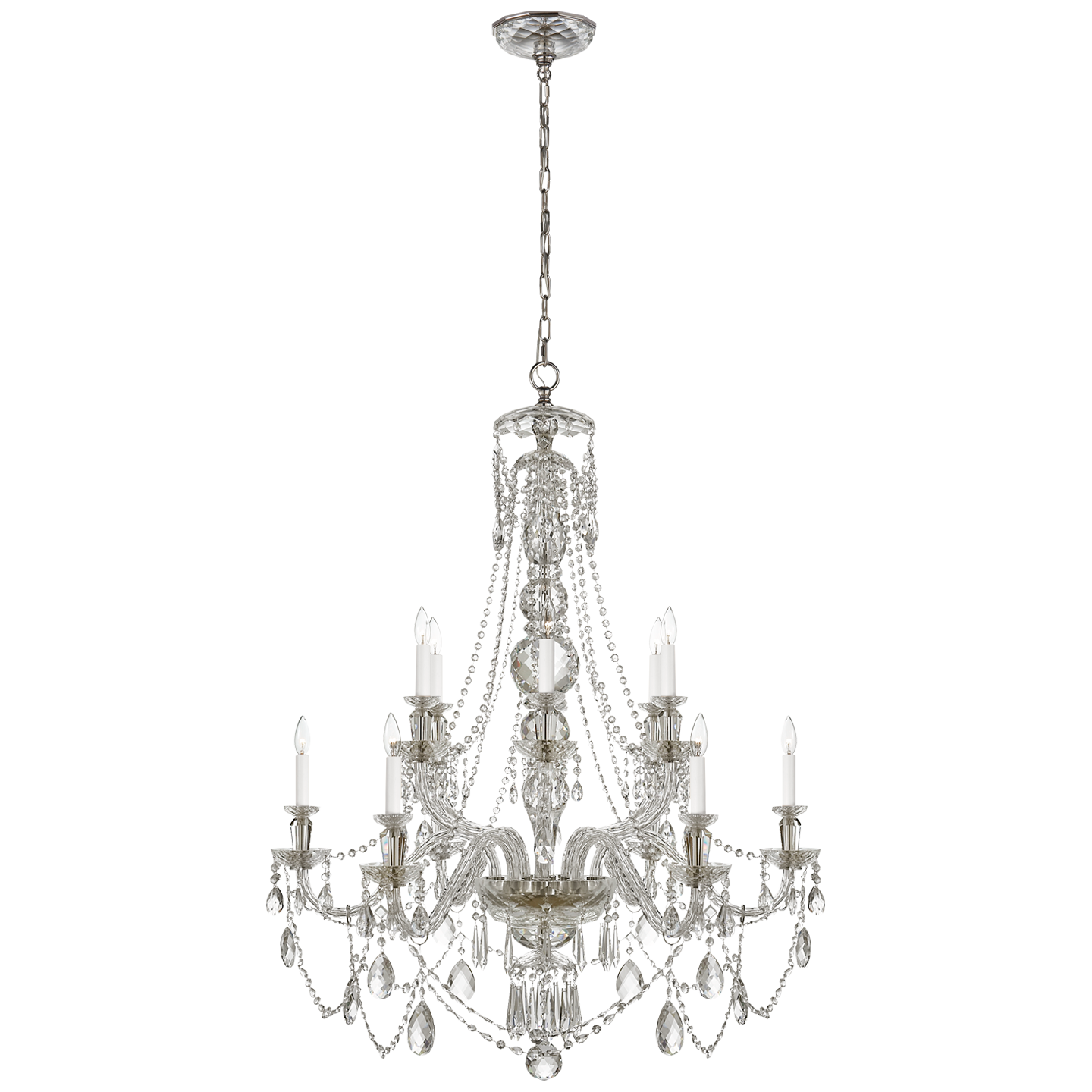 Daniela Medium Two-Tier Chandelier in Crystal