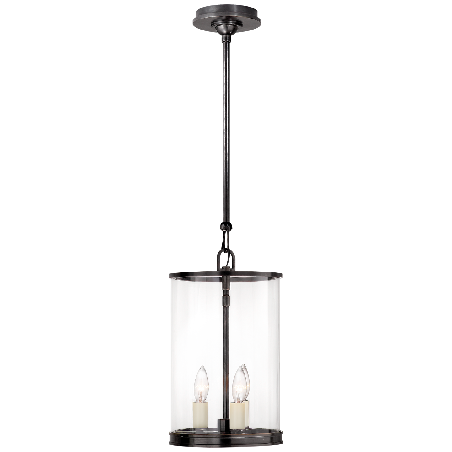 Modern Small Lantern in Bronze