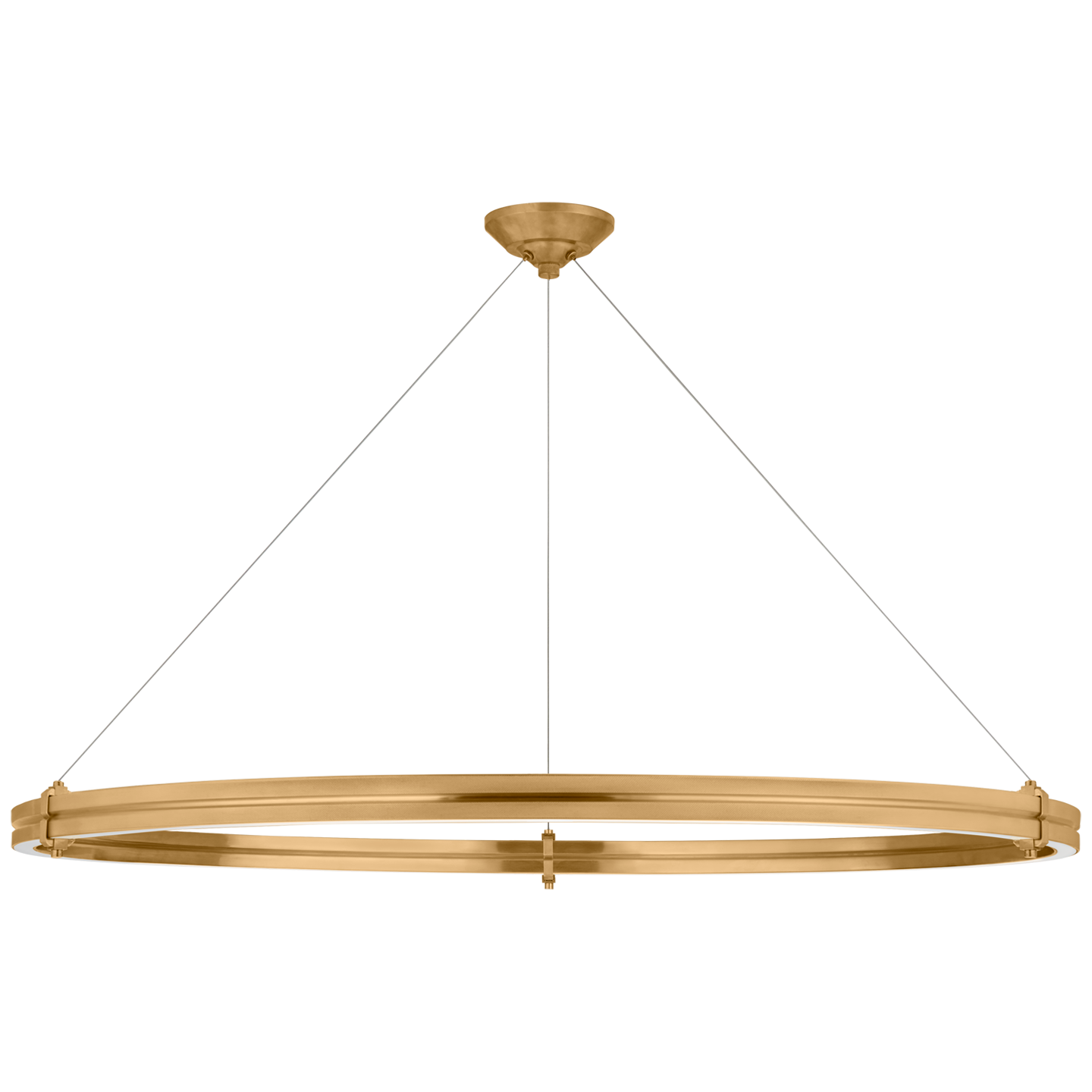 Paxton 48" Ring Chandelier in Natural Brass
