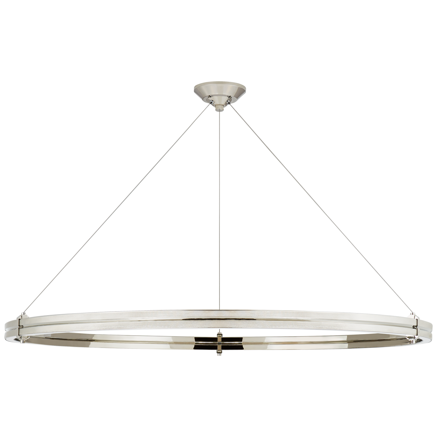 Paxton 48" Ring Chandelier in Polished Nickel