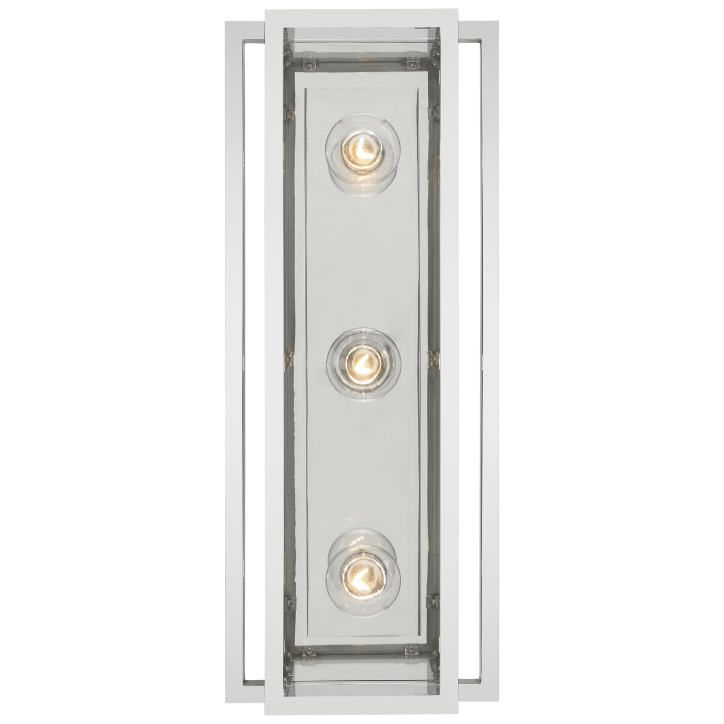 Halle 18" Vanity Light in Polished Nickel with Clear Glass