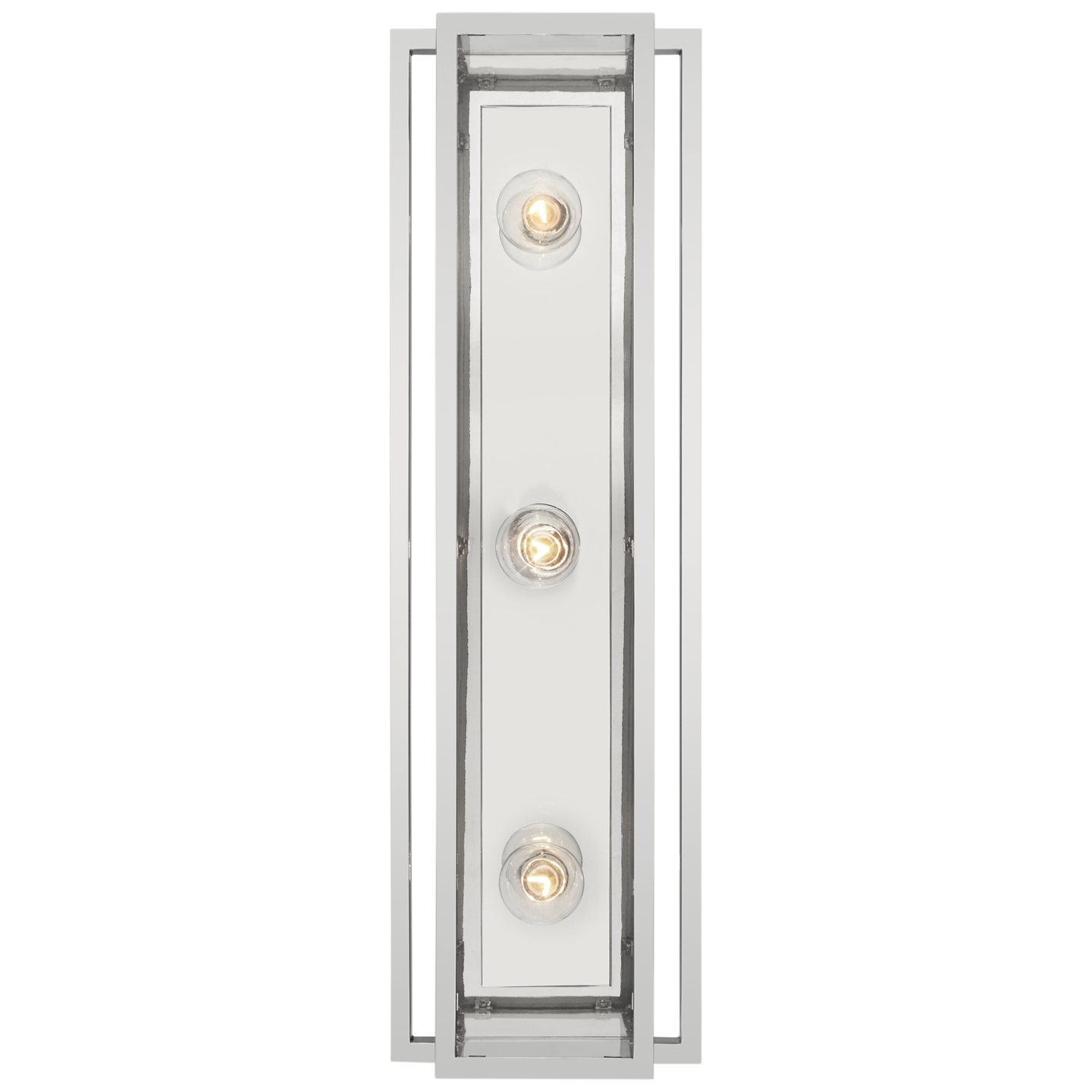 Halle 24" Vanity Light in Polished Nickel with Clear Glass