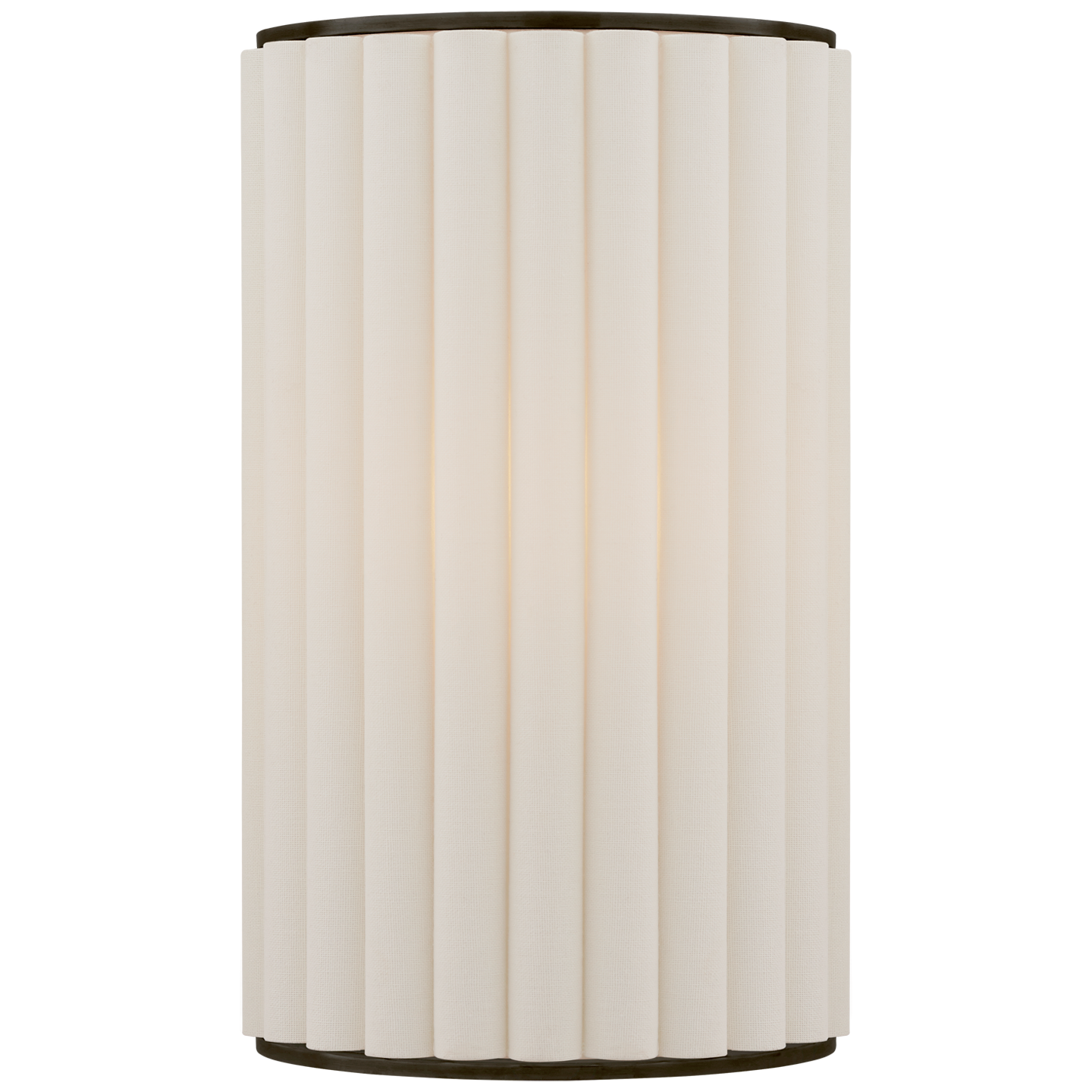 Palati Small Sconce in Bronze with Linen Shade