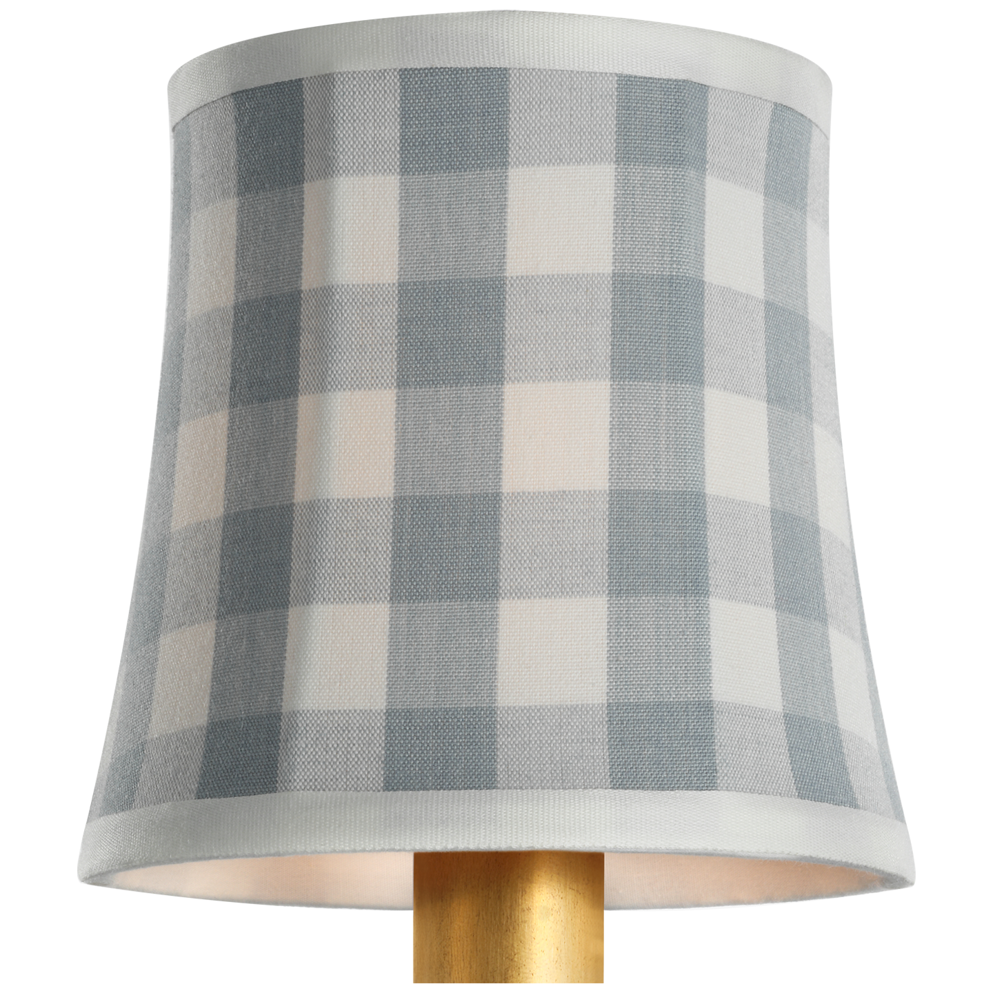 Schumacher 5" Sky Elton Check Soft Empire Shade