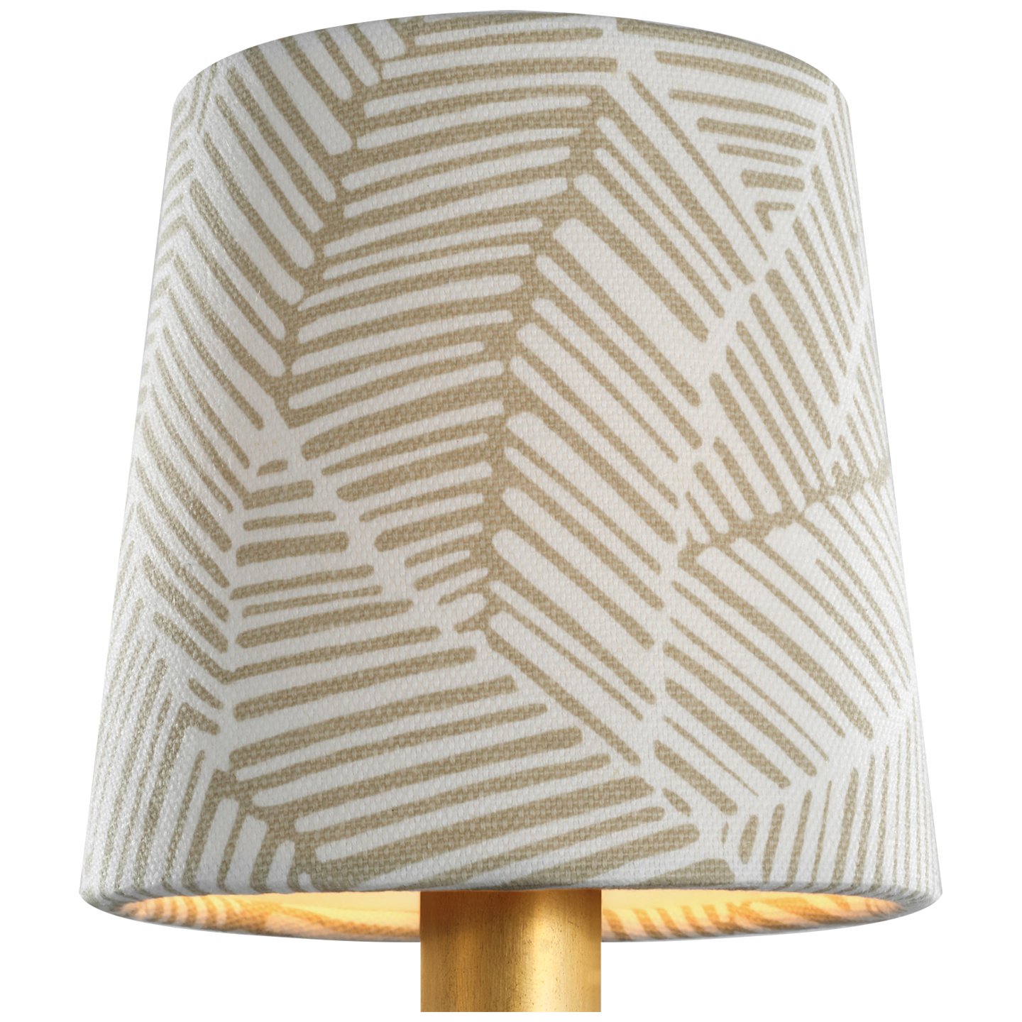 Schumacher 5" Taupe Abstract Leaf Empire Shade
