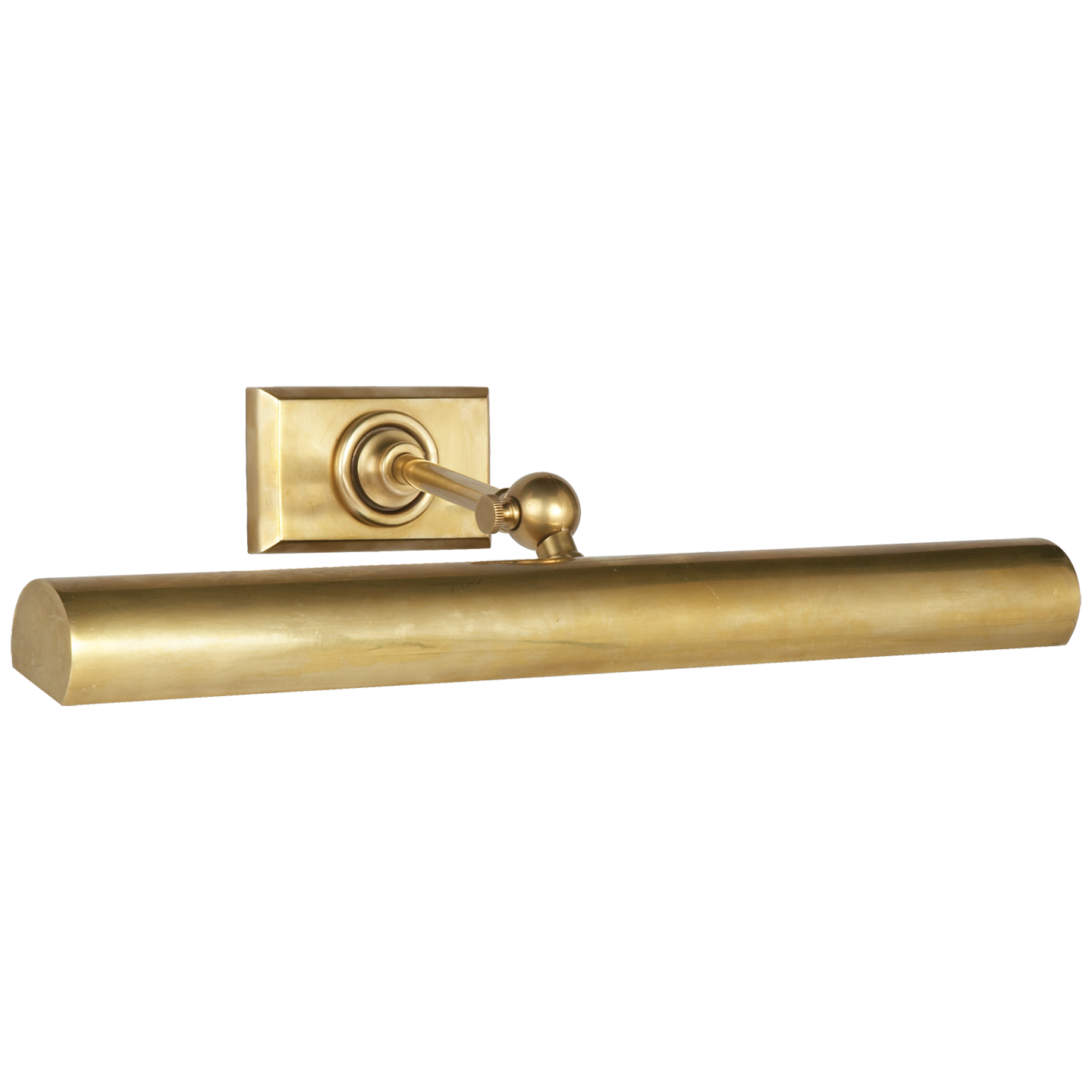 18" Cabinet Maker's Picture Light in Hand-Rubbed Antique Brass