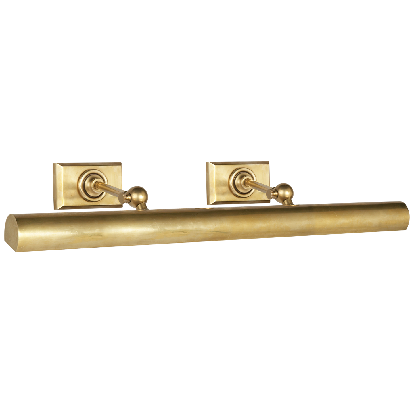 24" Cabinet Maker's Picture Light in Hand-Rubbed Antique Brass