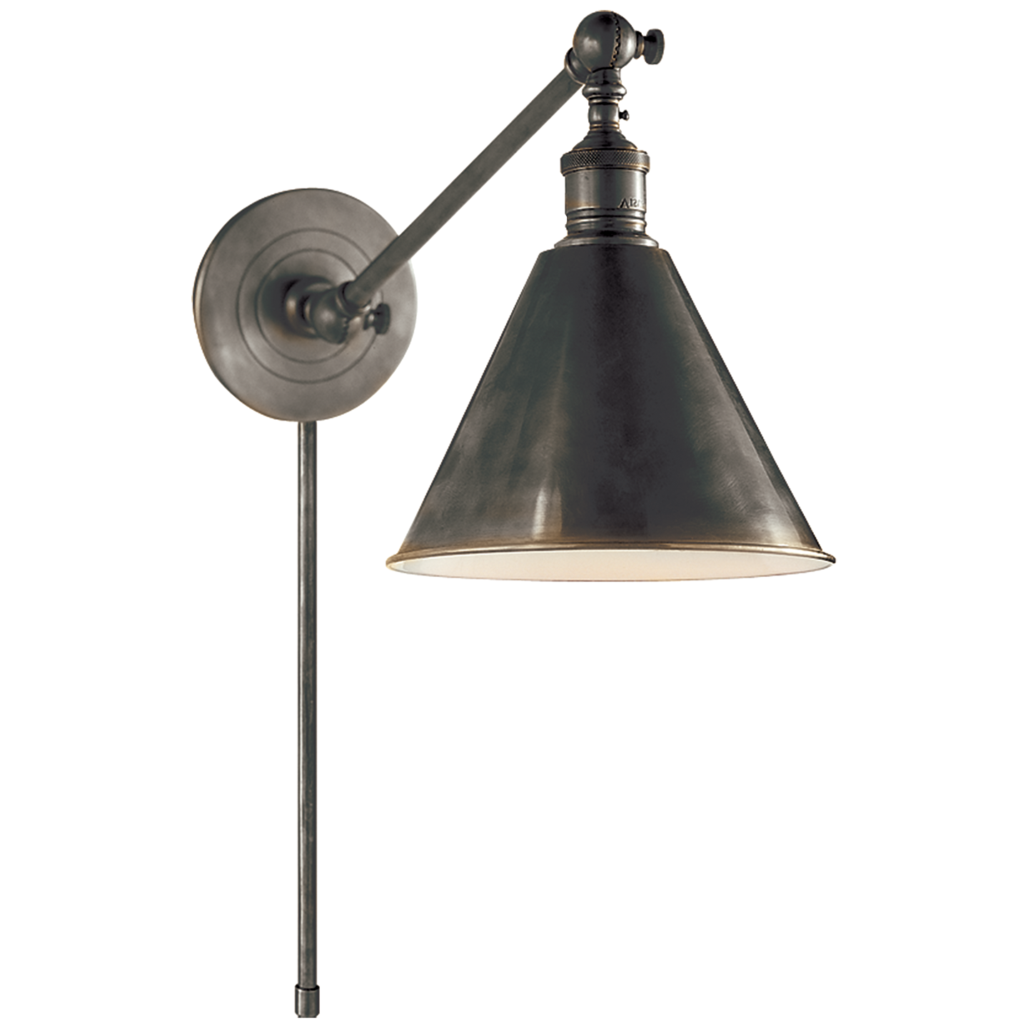 Boston Functional Single Arm Library Light in Bronze