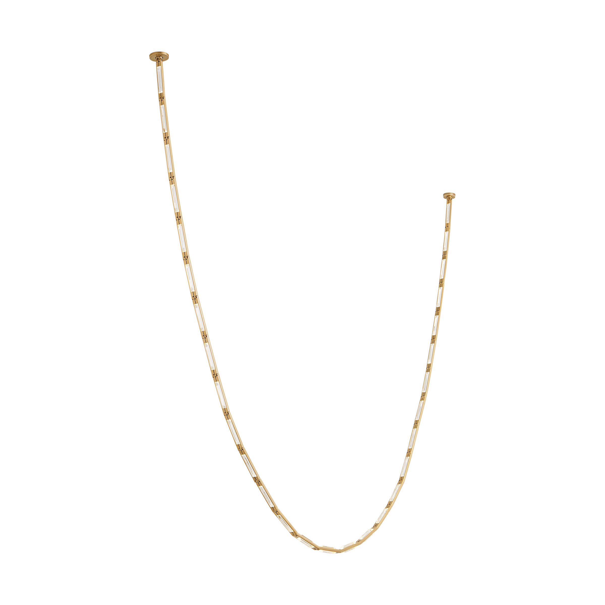 Catena 149 Chandelier in Hand-Rubbed Antique Brass 2700K