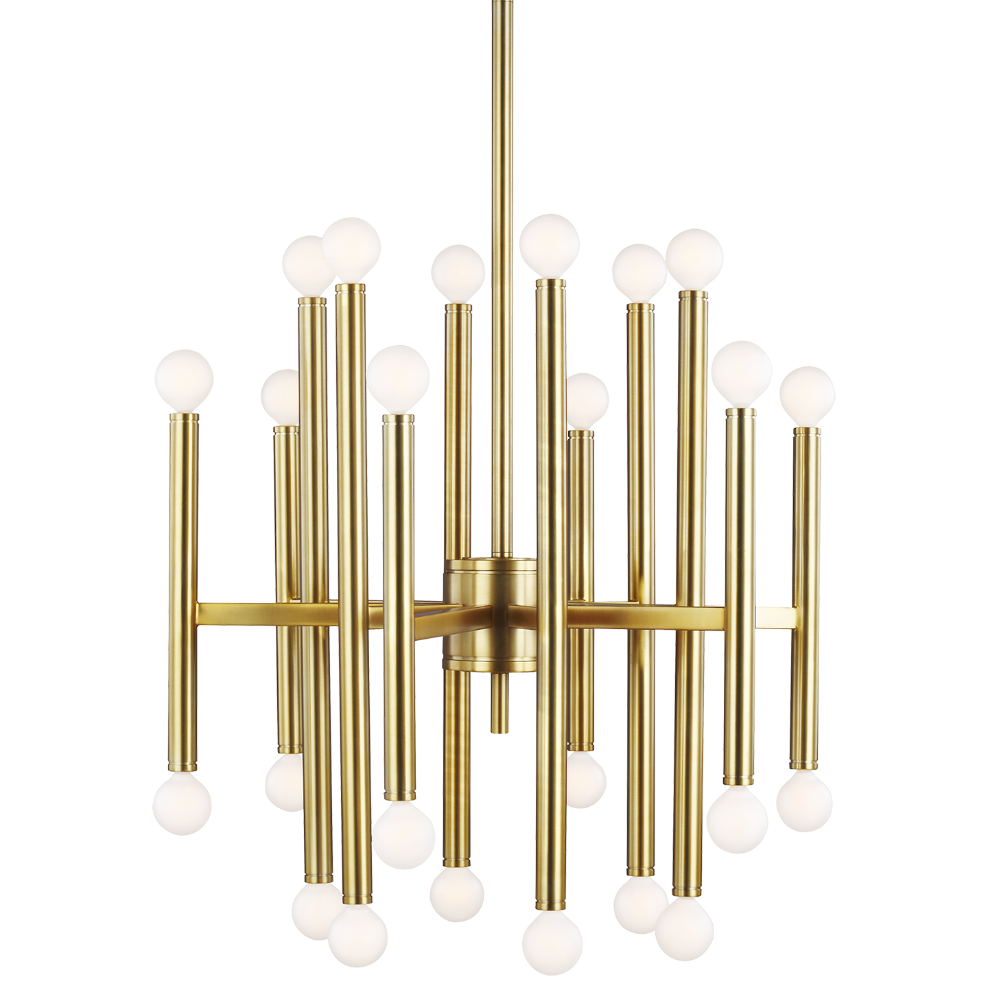 Beckham Modern Medium Chandelier in Burnished Brass