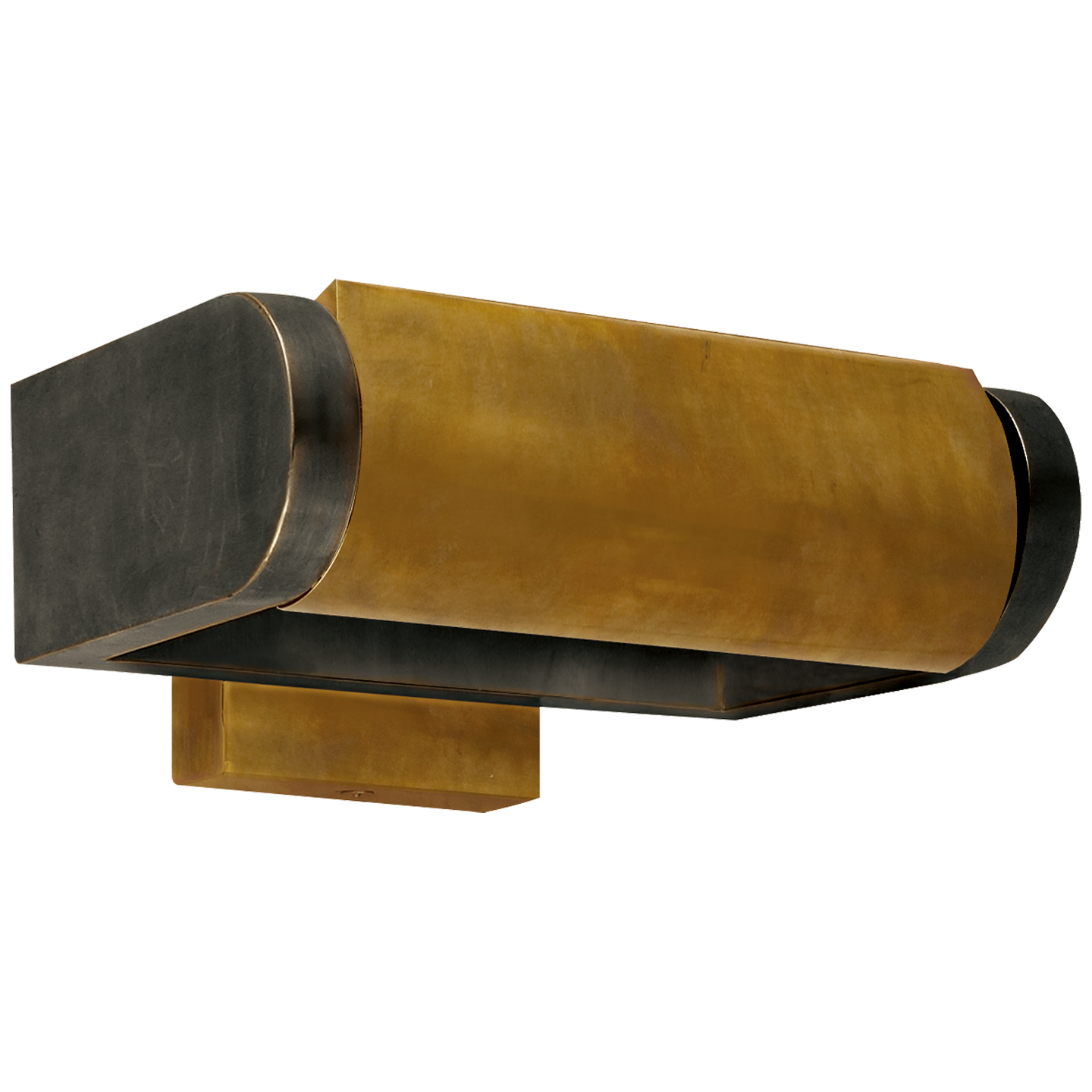 David 7" Art Light in Bronze with Hand-Rubbed Antique Brass Shade