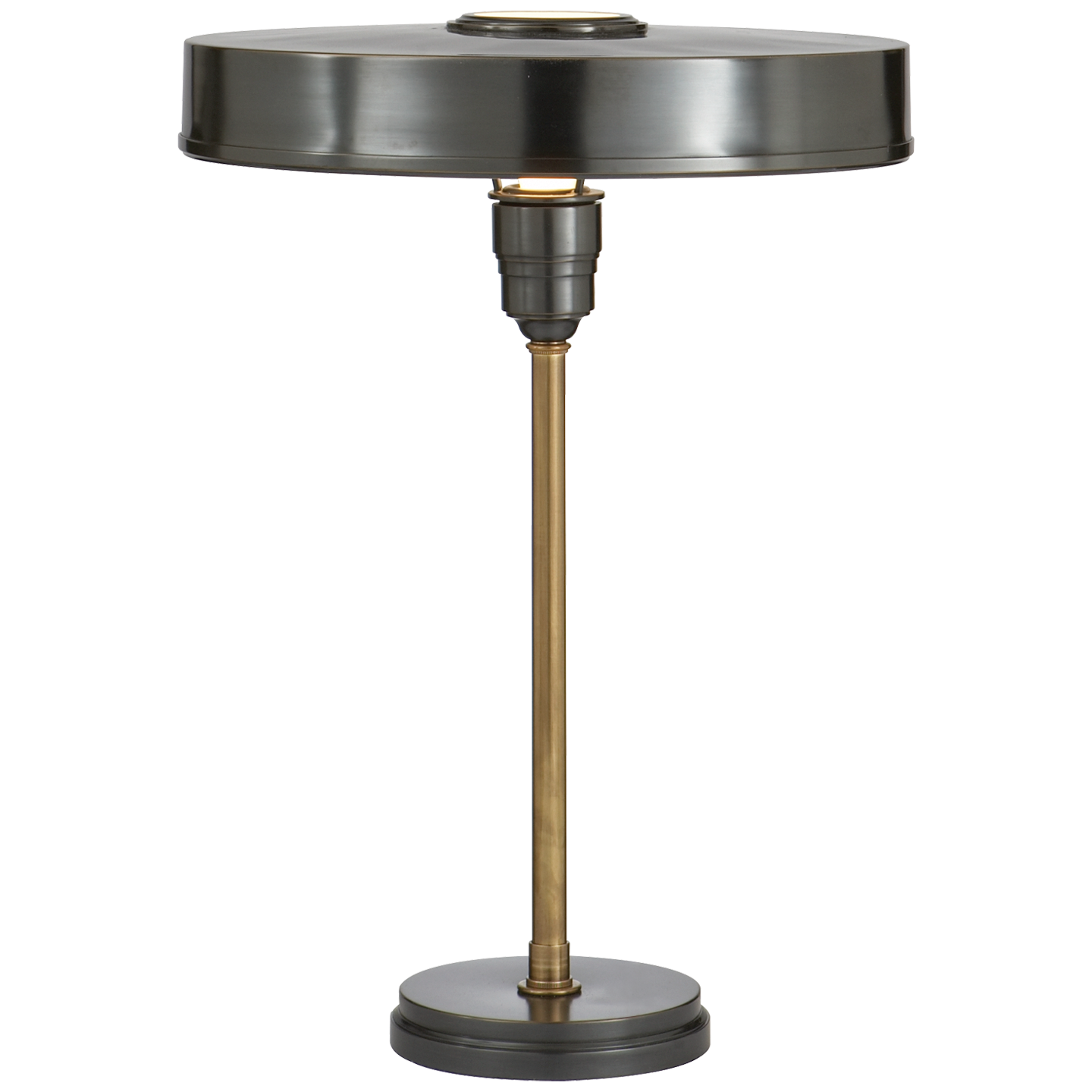 Carlo Table Lamp in Bronze and Hand-Rubbed Antique Brass