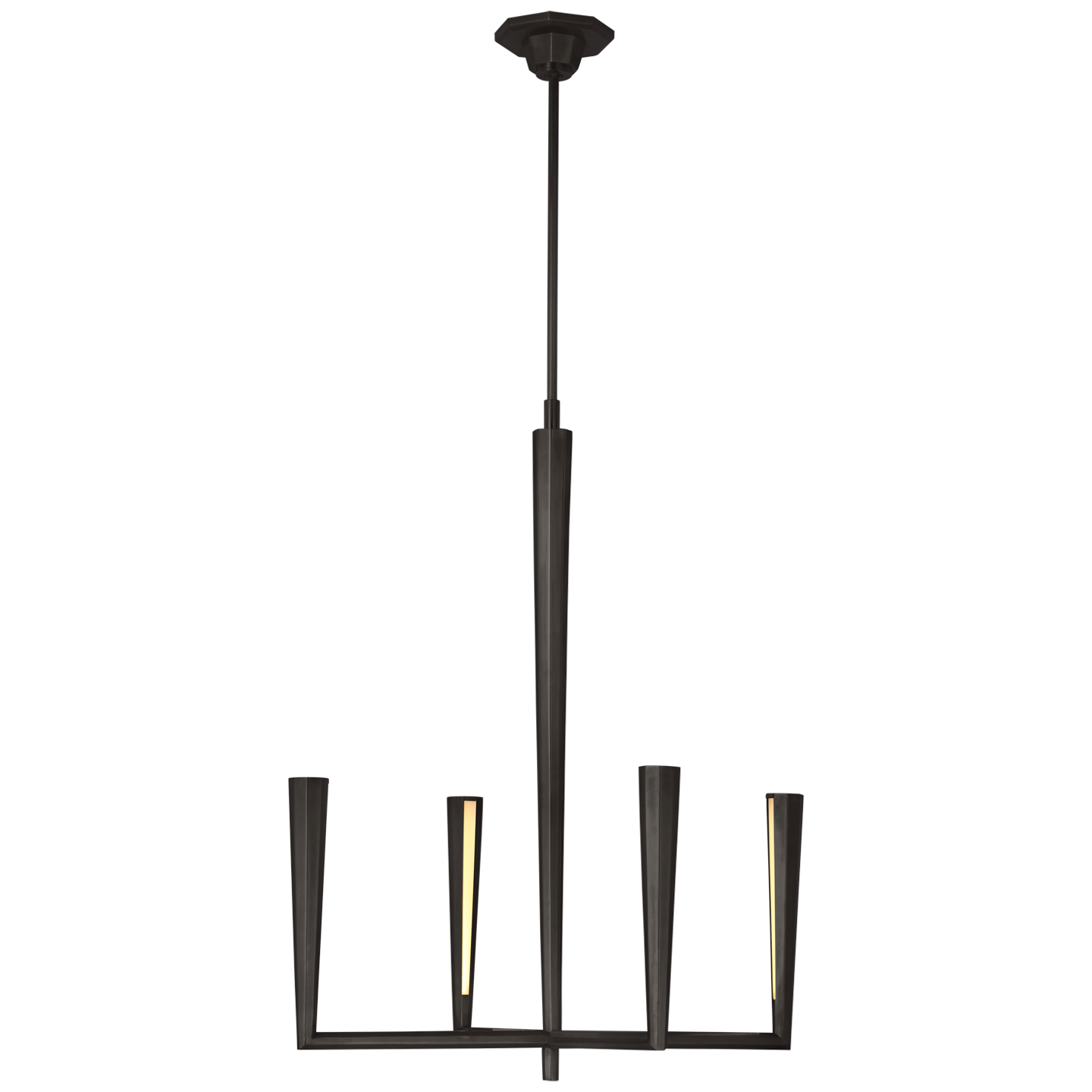 Galahad Small Chandelier in Bronze