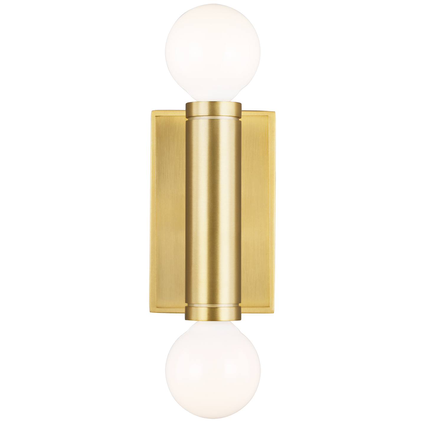 Beckham Modern Double Sconce in Burnished Brass