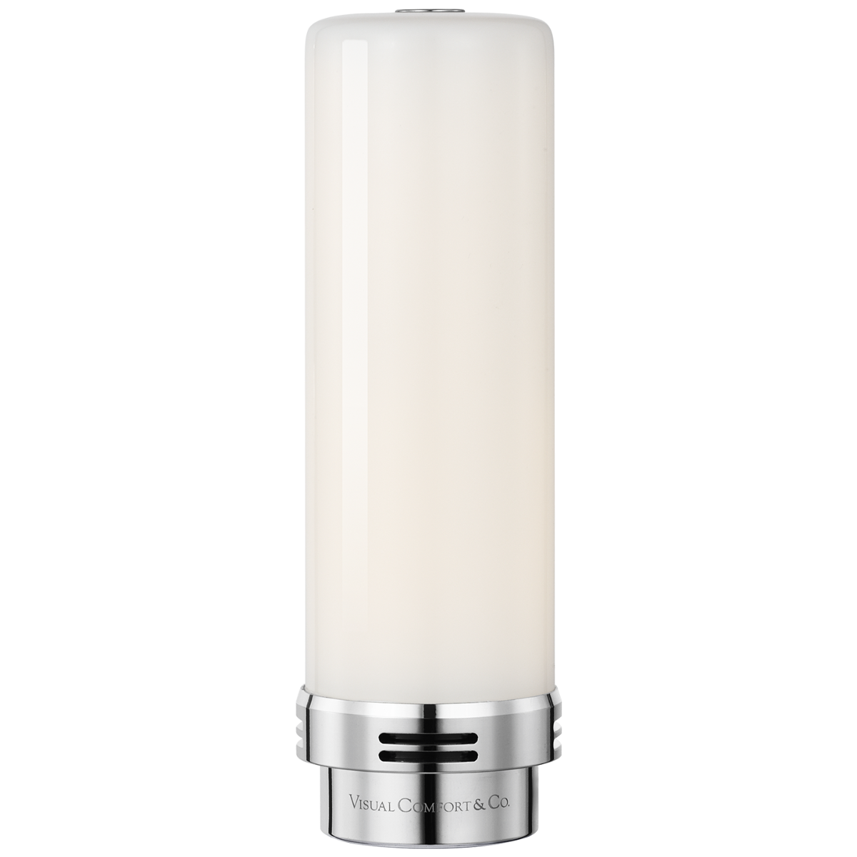 7" 750 Lumen R45 Rechargeable Module in Nickel with White Glass